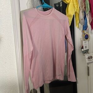 BCG, Long sleeve workout shirt, light pink size small